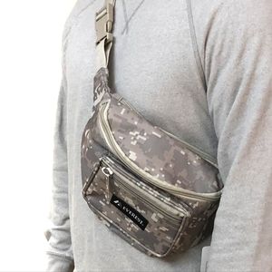 Brand NEW! XL Digital Grey Crossbody Bag/Fanny Pack/Pouch For Everyday Use